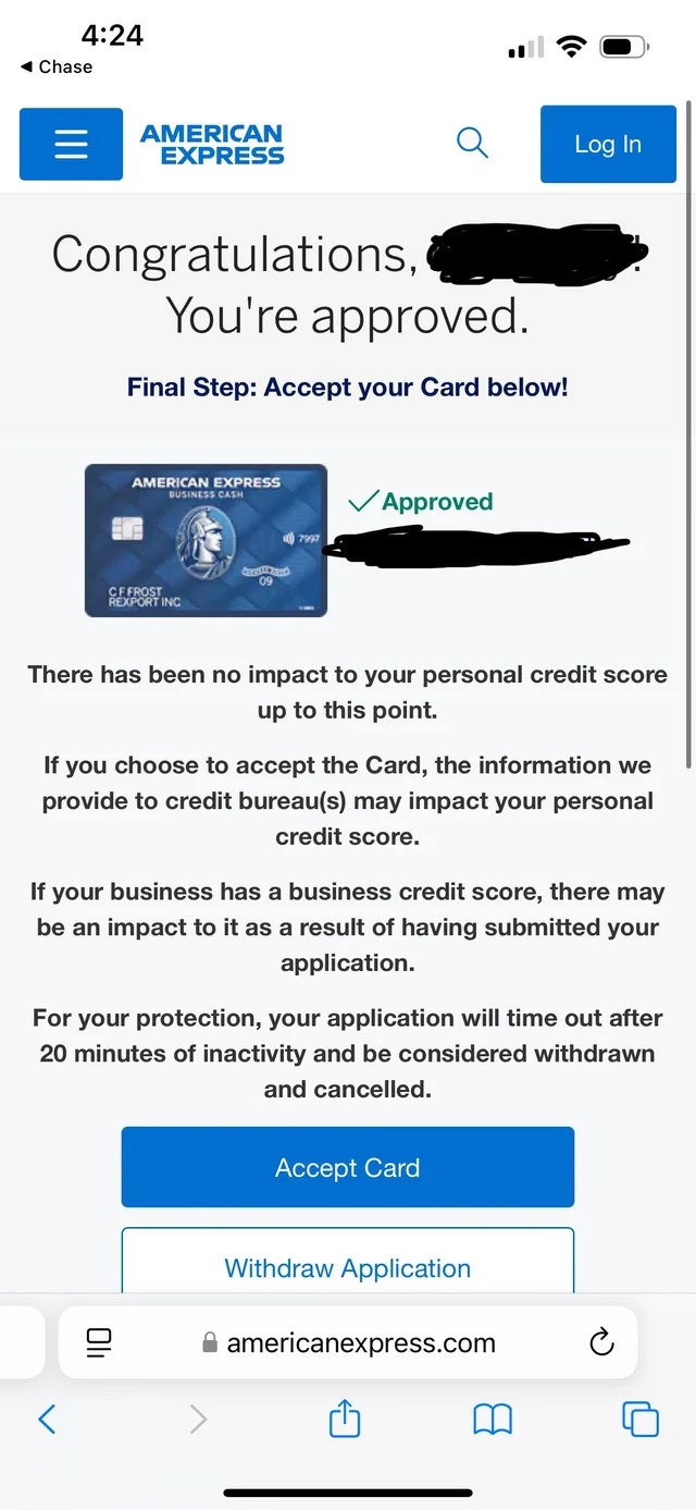 Funding proof for Nathaniel T. — $39,500 from American Express
