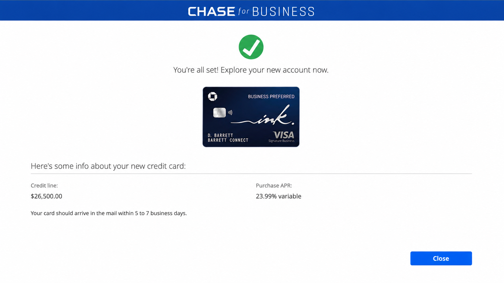 Funding proof for Hector M. — $81,500 from Chase