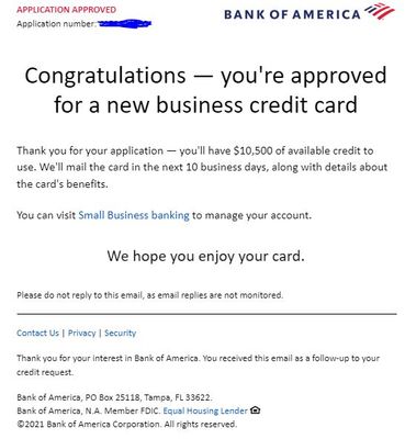 Funding proof for Victor Q. — $102,500 from Bank of America