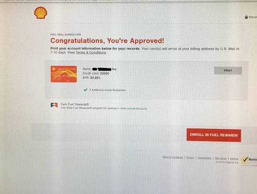 Funding proof for Brian K. — $137,500 from Shell Small Business