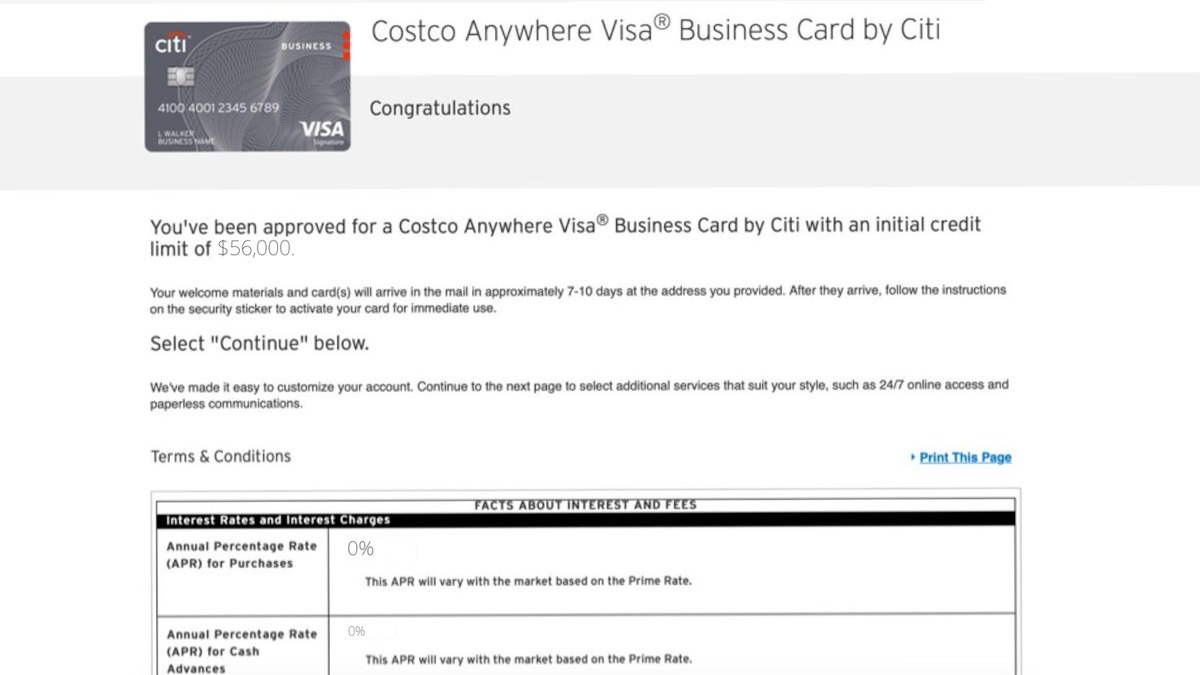 Funding proof for Terrence J. — $57,000 from Capital One