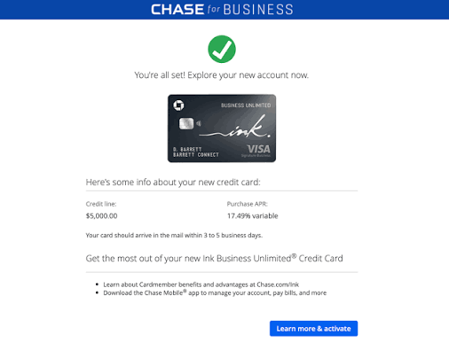 Funding proof for Trey L. — $45,000 from Chase