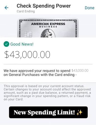 Funding proof for Carlos K. — $39,000 from American Express